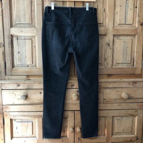 Soft Surroundings Small Black‎ Skinny Pull On Jeans 5 Pocket Pull On Leggings - Picture 5 of 7